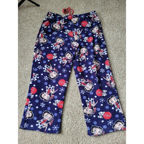 Betty Boop Coca Cola Blue Pajama Pants - Picture 9 of 12